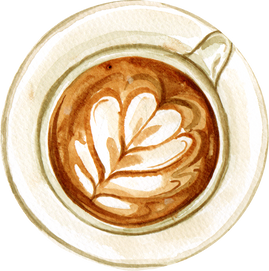 Coffee Cup Watercolor Illustration